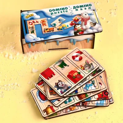 Board Game "Domino Puzzle"