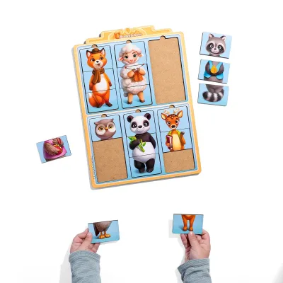 Wooden Inset Puzzle "Amazing Little Animals 2"