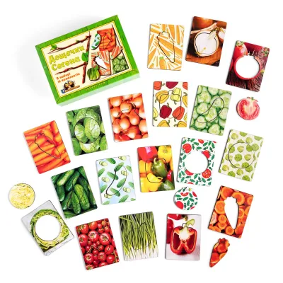 Wooden Sorter Puzzle "Seguin Boards: Vegetables"