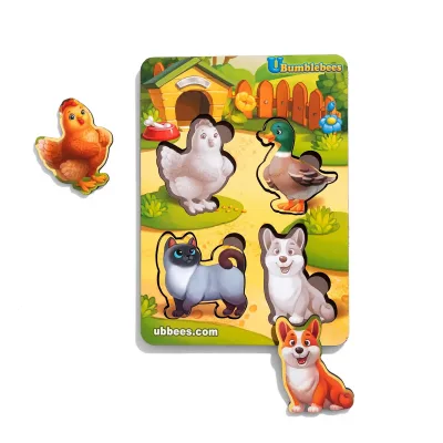 Wooden Inset Board "Pets 2" (hint background)