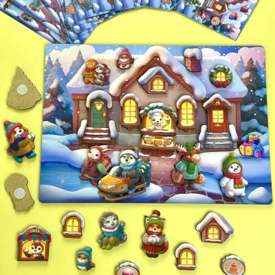 Velcro Game with Cards "Winter Fairy Tale"