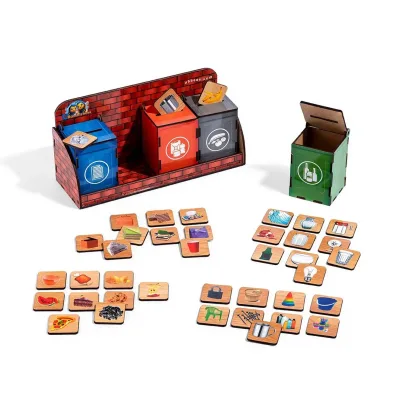 Magic Drawer Sorter "Waste Sorting" (wooden sorter)