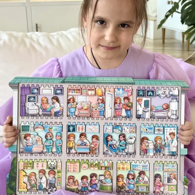 Giant Two-Layer Puzzle "My First Hospital"