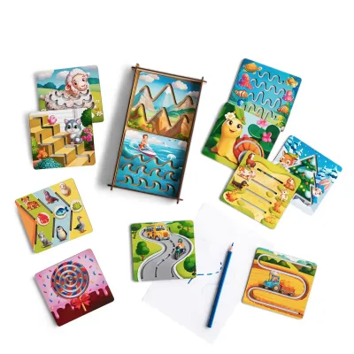 Wooden Drawing Stencils, 12 pcs/set - educational toy