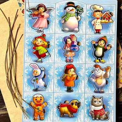 Large Wooden Inset Sorter "New Year 1"