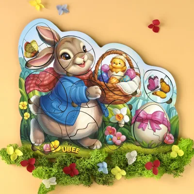 Inset Board "Easter Bunny - Egg Puzzles"