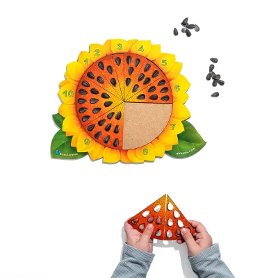 Wooden Sorter "Sunflower - Counting" - educational toy