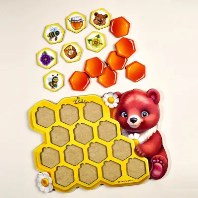 Memory Game "Honeycomb with Bear"