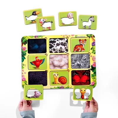 Wooden Inset Sorter "Whose Pattern? (stencil)"