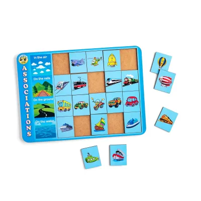 Wooden Sorter "Associations - Types of Transport" - educational toy