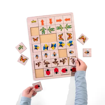 Wooden Inset Sorter "Show the Direction 2" - educational toy