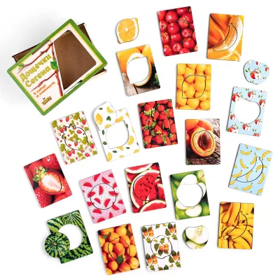 Wooden Sorter Puzzle "Seguin Boards: Fruits"