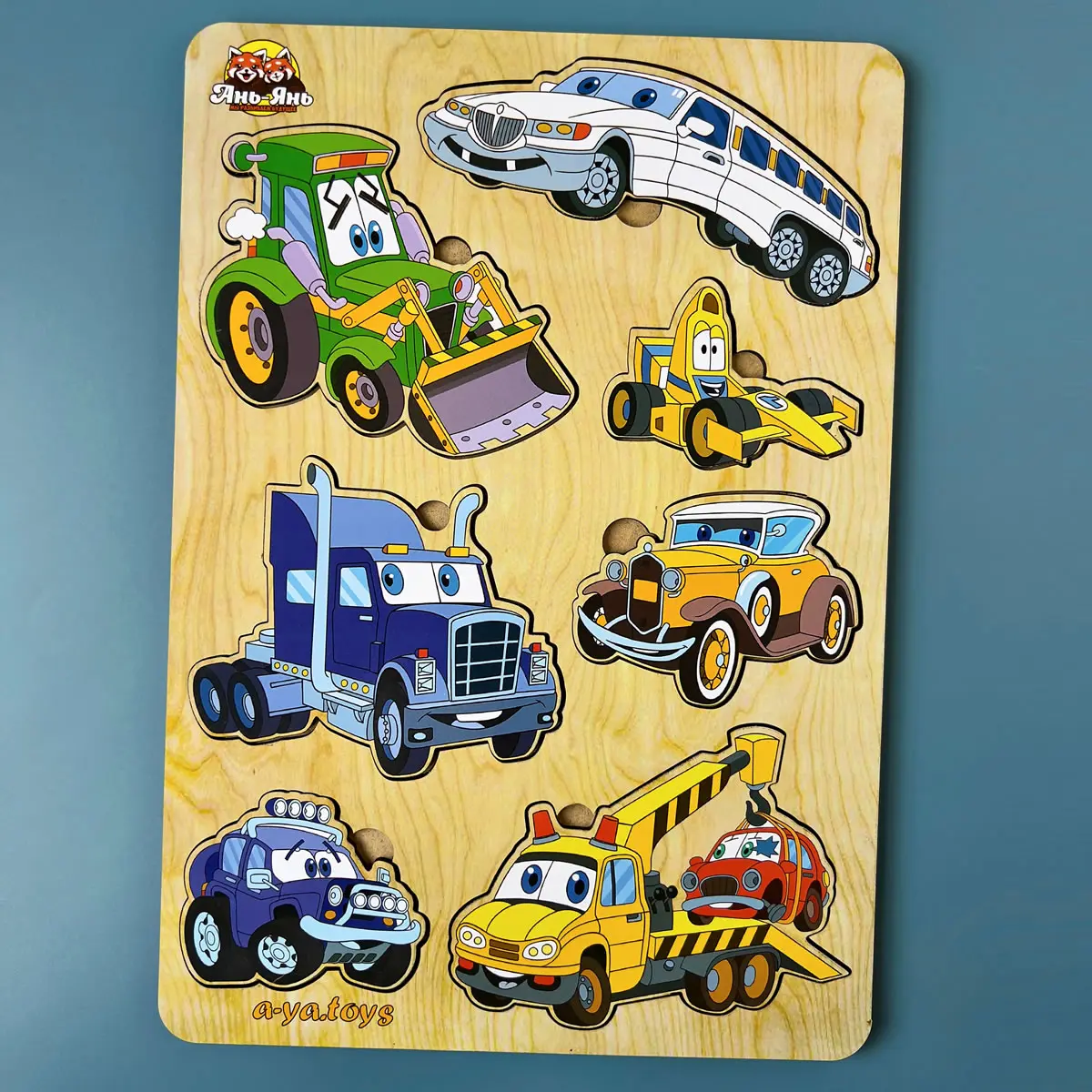 Сортер дерев'яний: "Машинки-великий". Дитяча розвиваюча гра