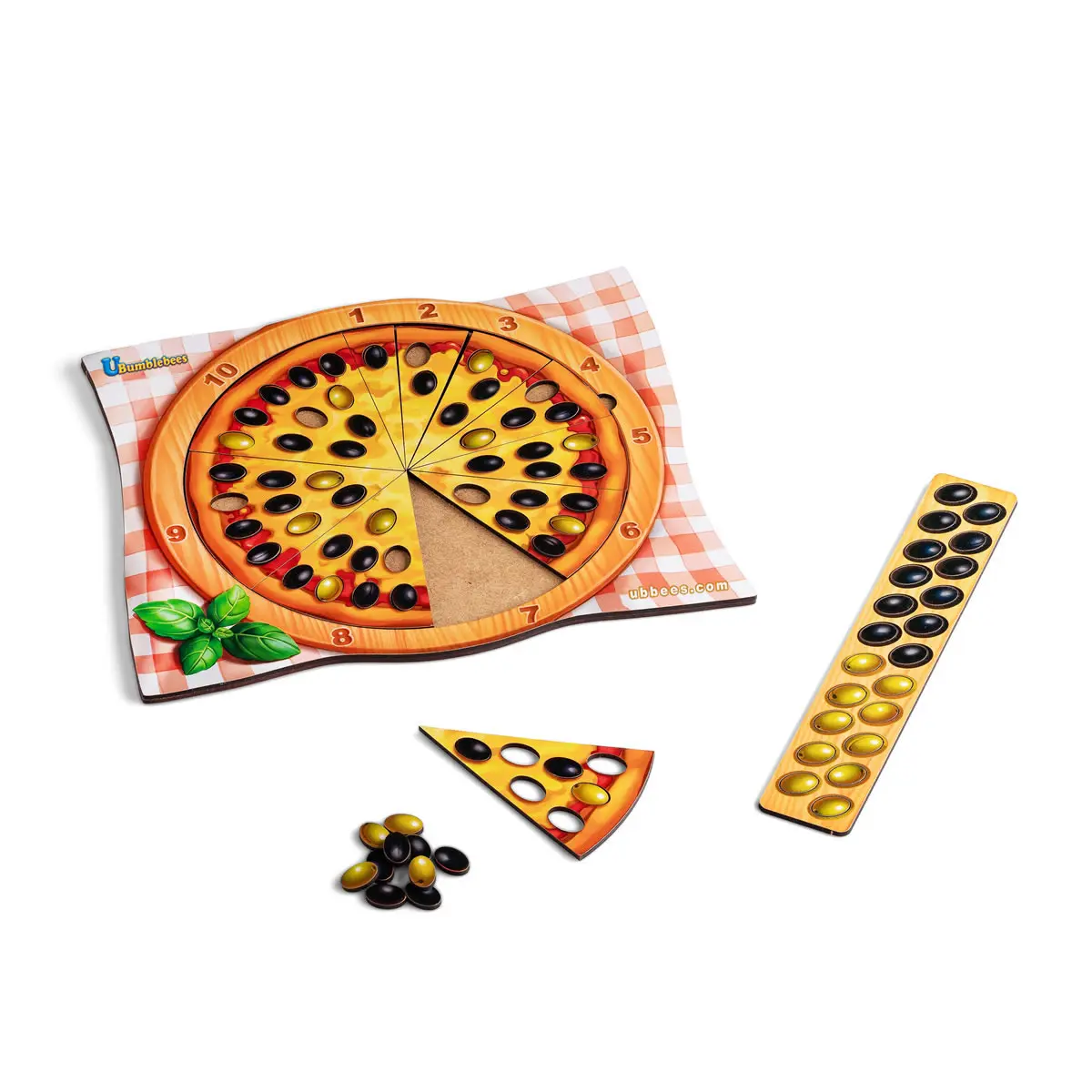 Дерев\'яний сортер-пазл (дерев\'яна вкладка) \"Піца - рахунок\"