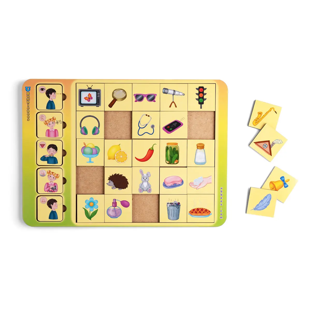 Розвиваючий сортер (дерев'яний) Асоціації "Органи чуття"