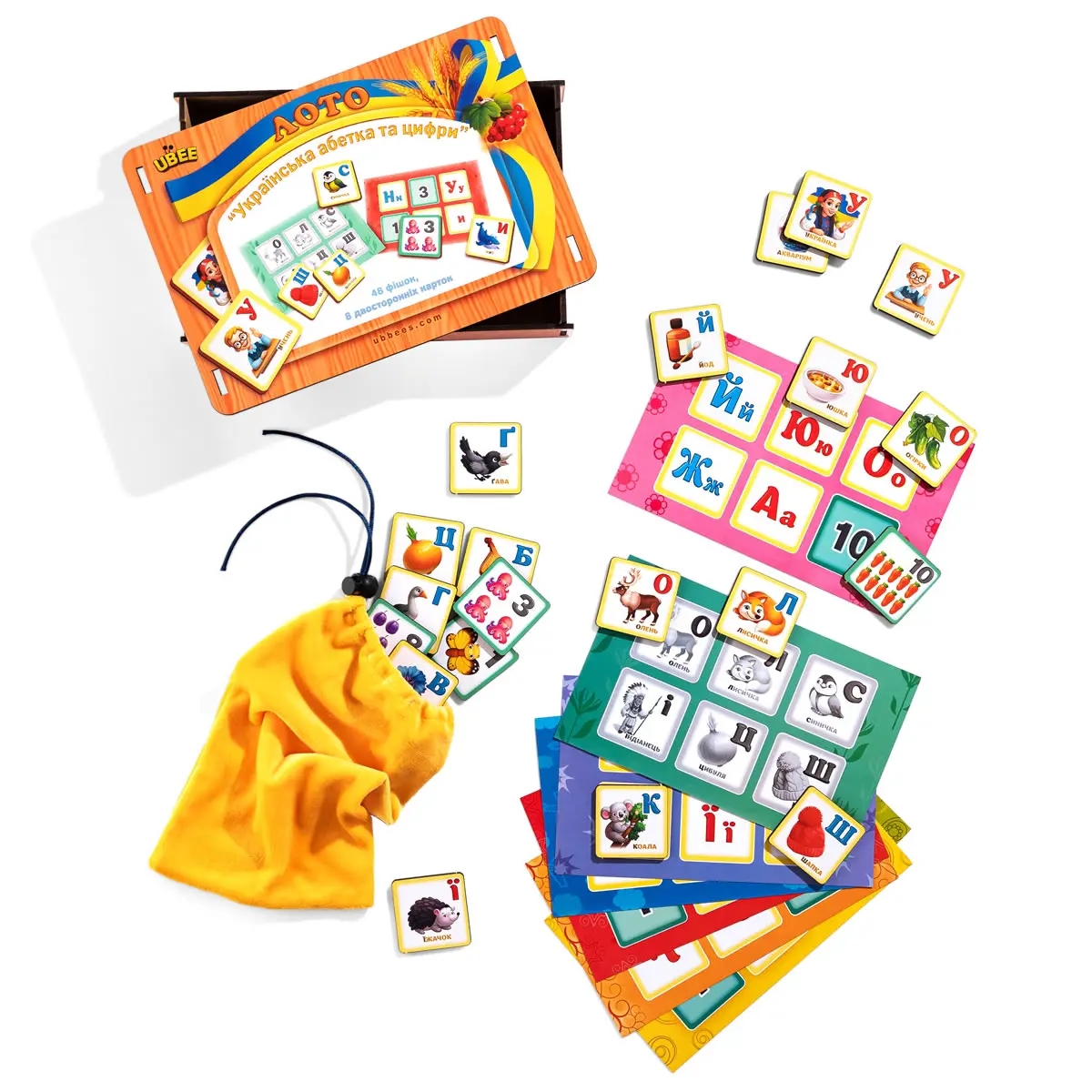 Лото "Українська абетка та цифри"