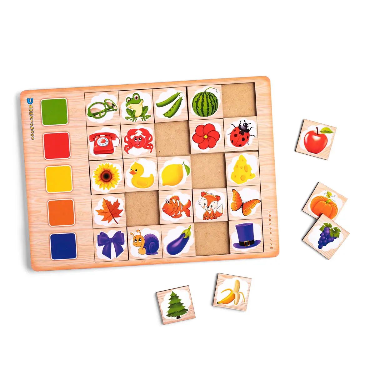 Сортер дерев'яний: Асоціації: кольори - 2. Дитяча розвиваюча гра