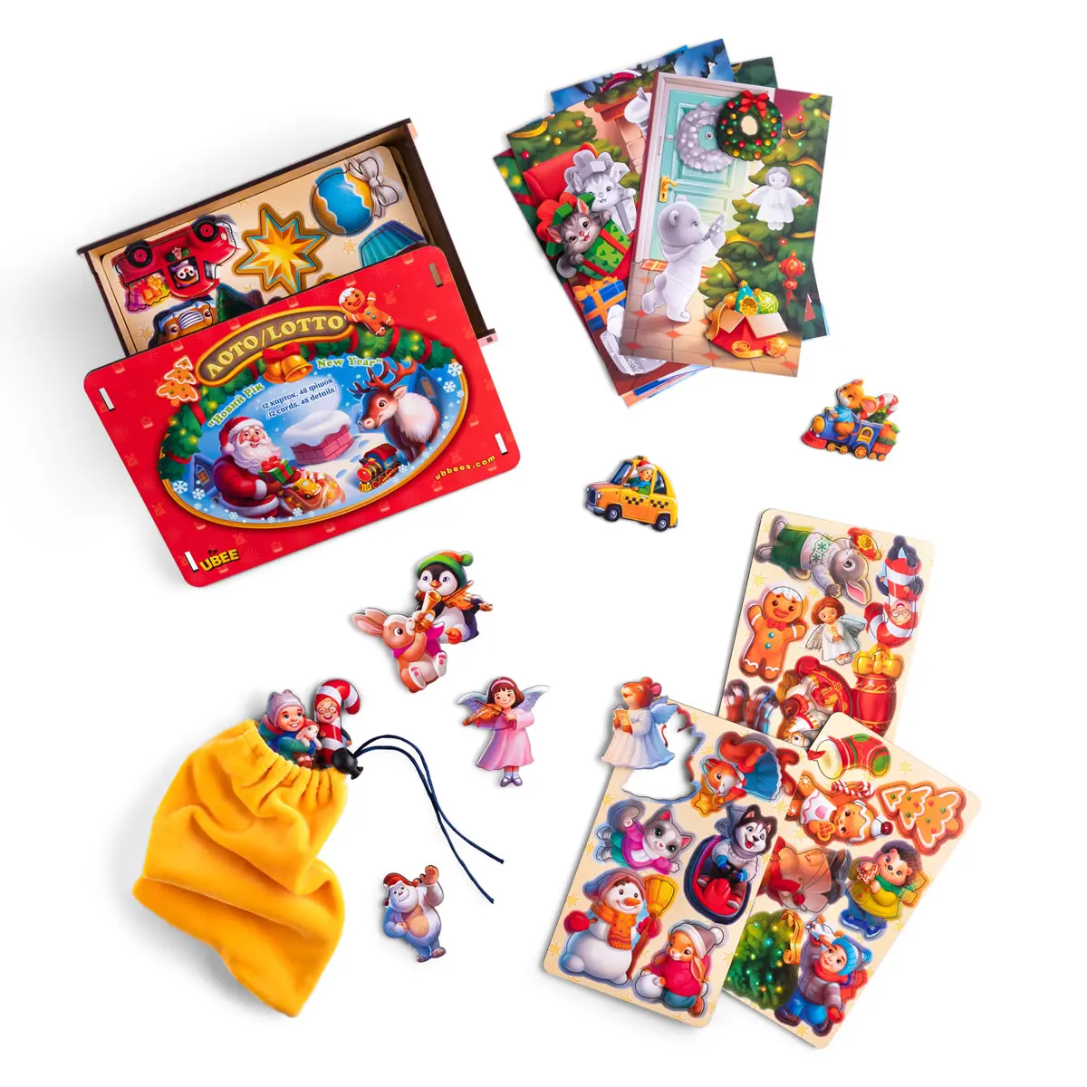 Дерев\'яна гра \"Новорічне лото\"
