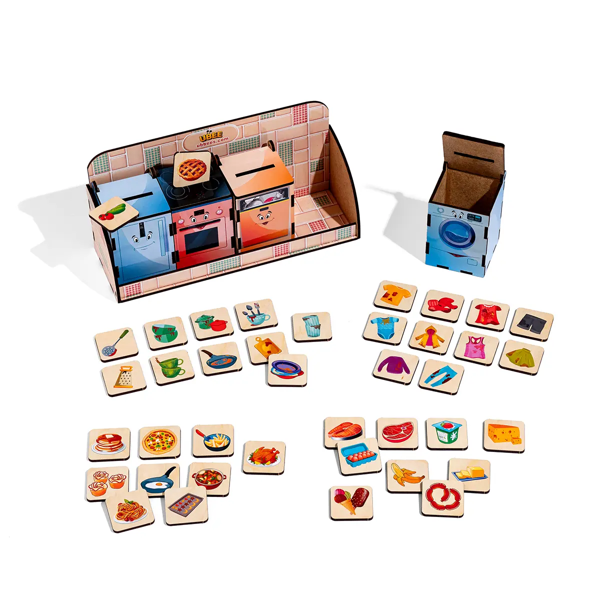 Дитяча розвивашка Чарівний комодик \"Побутова техніка\" (Дерев\'яний сортер)