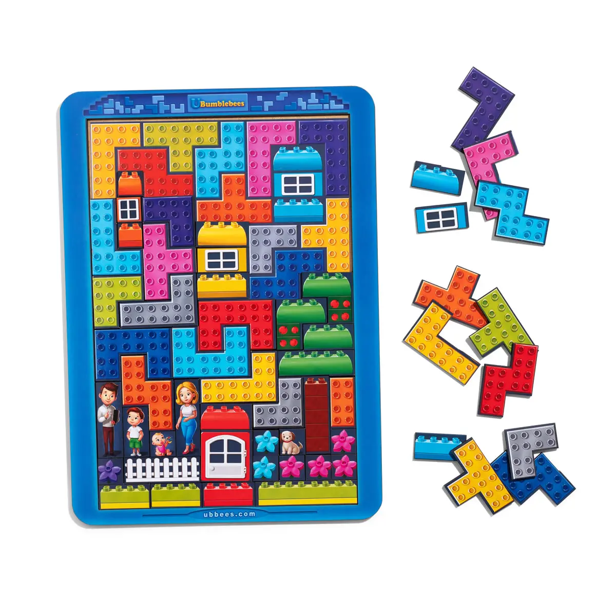 Дитяча головоломка Тетріс "Конструктор" (Дерев'яний пазл-розвивалка для дітей)