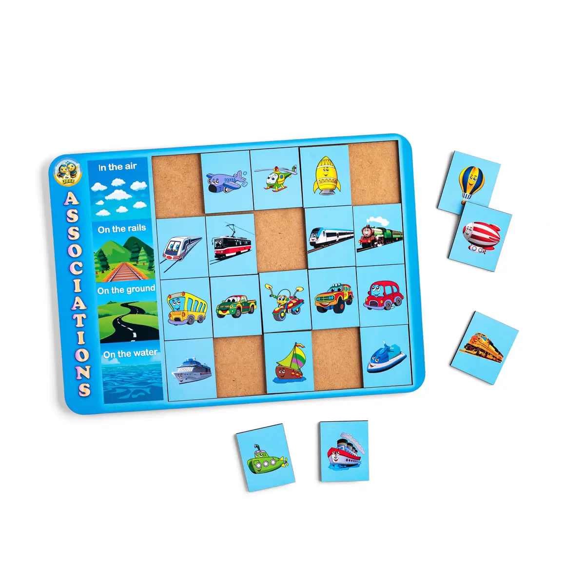 Сортер дерев'яний: Асоціації – види транспорту. Дитяча розвиваюча гра