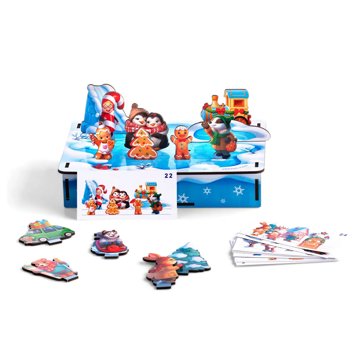 Дитяча розвиваюча гра з картками "Новорічна панорама"